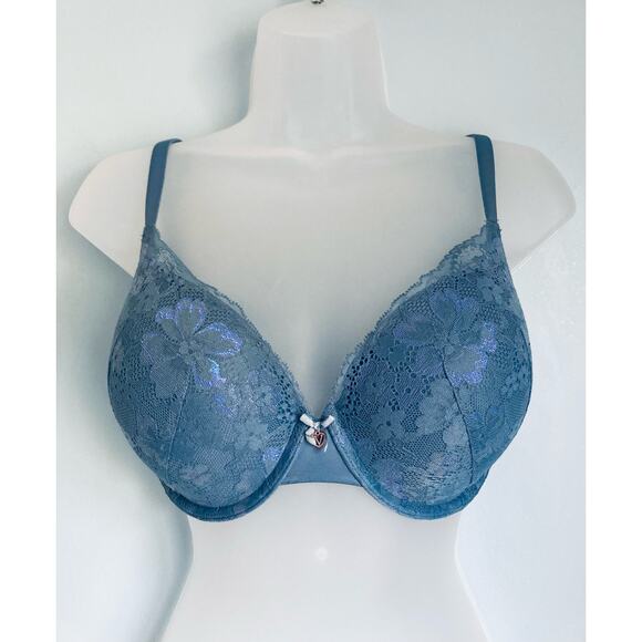 Victoria's Secret Bra Body by Victoria Perfect Shape 32DDD Blue Perfect Shape - Picture 1 of 10